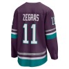 Anaheim Ducks tröja 30th Anniversary Replica Trevor Zegras 2023-24 Lila Tredje - NHL Tröjor Herr